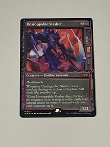 MTG ~ Unstoppable Slasher (Showcase) ~ Duskmourn ~ Near Mint ~ Rare - Bild 1 von 2