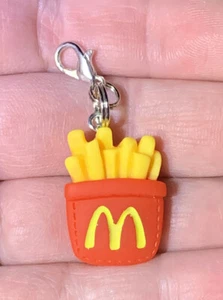 McDonald’s French Fry Charm Zipper Pull & Keychain Add On Clip!! - Picture 1 of 10