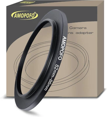 Amopofo 82mm to 86mm Step-Up Ring Camera Lens Filter Adapter - Image 1 of 4