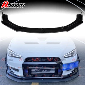 For Mitsubishi Lancer Evo Ralliart GT GTS 2008-17 Front Lip Splitter Body Kits - Picture 1 of 10