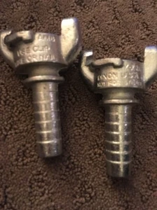 Lot Of Two (2) DIXON MALLEABLE IRON HOSE END SHANK AM6 X-X21 XX21 - Picture 1 of 4