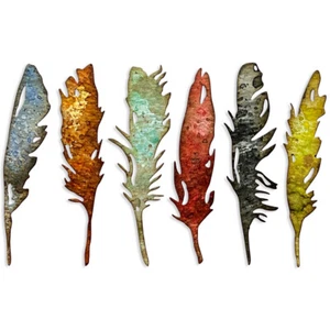 Sizzix Thinlits Dies by Tim Holtz -Feathery - Picture 1 of 1