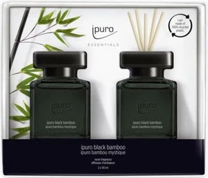 ipuro ESSENTIALS Raumduft Set Black Bamboo 2 x 50ml Duftstäbchen Lufterfrischer - Bild 1 von 4