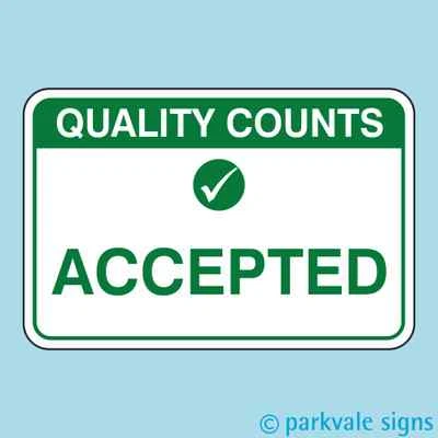 LASTING IMPRESSIONS (SIGNS) LIMITED Insegna Controllo Qualità Accettata