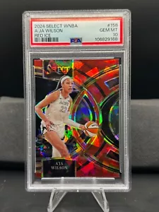 2024 Panini Select WNBA - A'Ja Wilson, #158 - Red Ice - Las Vegas Aces - PSA 10 - Picture 1 of 1