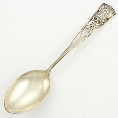 CUCHARA DE RECUERDO FRATERNAL ASOCIACIÓN BENÉFICA DE MUJERES de plata de ley antigua Foto 1 de 3