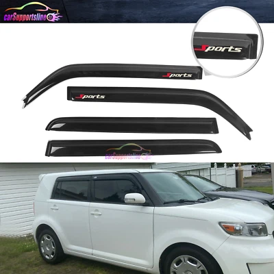 Apto para 08-15 Scion xB Visera de Ventana Humo Lluvia Protector de Sombra Acrílico con Deportes 3D Foto 1 de 4