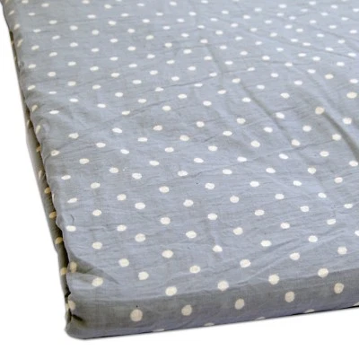 5 Yard Polka Dot Hand Block Printed Cotton Fabric Sewing Clothing Voile Fabric - Image 1 of 4