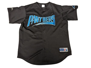 Vintage 90s Carolina Panthers Majestic Black Baseball Jersey XL Made In USA RARE - Bild 1 von 9