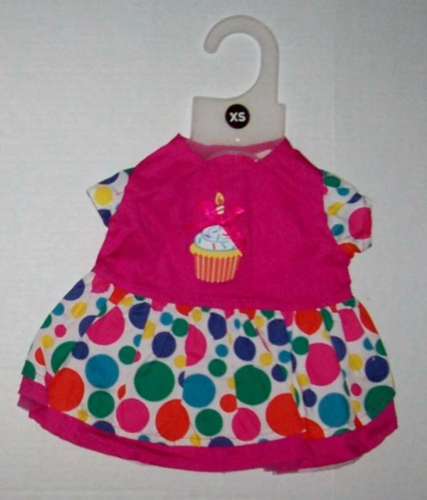Petco Cumpleaños Niña Cupcake Perro Vestido XS o Med Rosa Lunares Foto 1 de 2