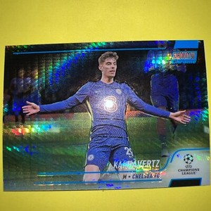 2021-22 Champions League Stadium Club Chrome Blue Prism Refractor Kai Havertz