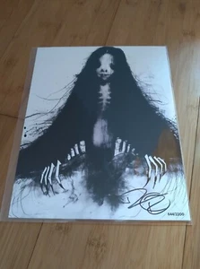 BAM! Impresión Fan Art Scary Stories 8x10 #644/2200 firmada por el artista Dave Dick certificado de autenticidad - Imagen 1 de 2