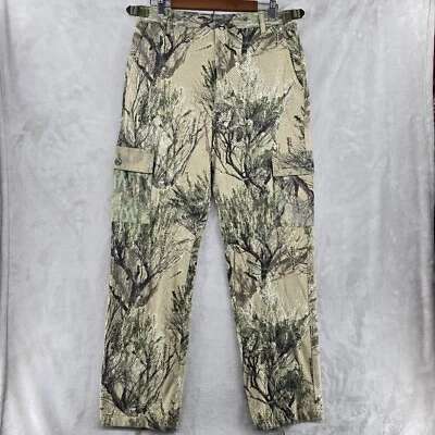 Cabelas Mossy Oak Seclusion 3D Mesh Pants Hinting Camo Mens Medium X 32 VTG - Image 1 of 4