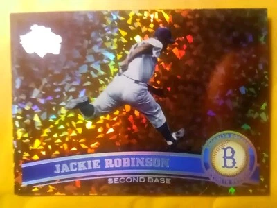 2011 Topps Diamond Anniversary #80 COGNAC Jackie Robinson RARE & NICE CARD  - Image 1 of 4