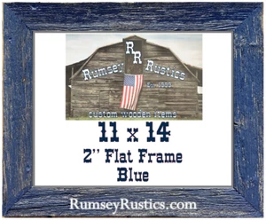 11x14" wide 2" primitive barn primitive recycled picture frame distressed wood - Picture 1 of 19