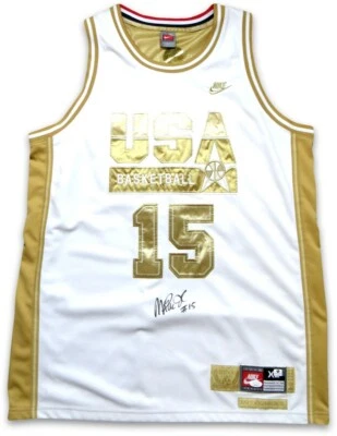 Magic Johnson Signed Autographed Jersey Team USA Gold Medal JSA LL87143 - Image 1 of 4