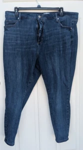 Sonoma skinny high rise jeans med. blue 20 W cotton polyester elastane excellent - Picture 1 of 7