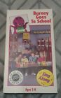 Barney - Barney Goes To School (Vhs, 1989) Sing Along Educational