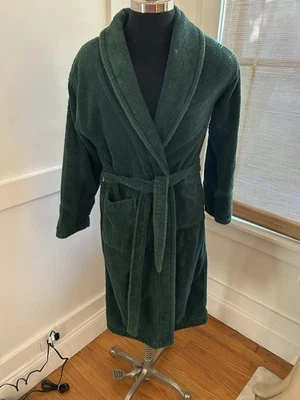 ALBORNOZ ARUS Para Hombres 100% Algodón Grueso Turco Terry Pavo Verde Profundo Talla 0 Foto 1 de 4