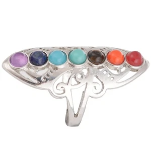 Verstellbarer Ring für Frauen, kleiner Regenbogen-Fingerring, dekorativer Ring, - Bild 1 von 12