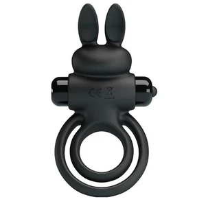 Pretty Love - Vibrator Ring III Rabbit für Penis schwarz - Bild 1 von 9