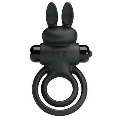 Pretty Love - Anello Vibratore III Rabbit per Pene Nero - Bild 1 von 4