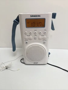 RADIO DOCCIA IMPERMEABILE ALLARME METEO SANGEAN H205 AM/FM - COLORE BIANCO - Foto 1 di 6