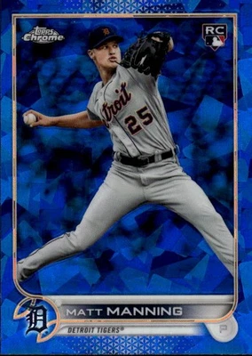 2022 Topps Chrome Sapphire Edition Matt Manning #31 Detroit Tigers 26H - Image 1 of 2