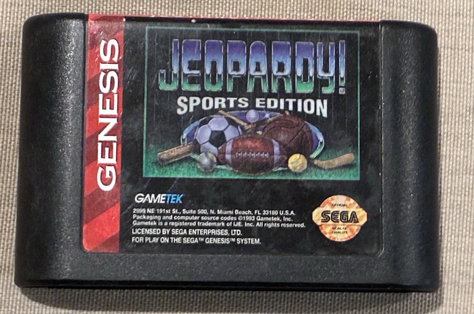 Jeopardy Sports Edition (Sega Genesis, 1994) - Image 1 of 1