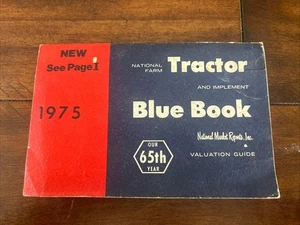 1975 National Farm Tractor & Implement Blue Book Valuation Guide, Many Brands - Picture 1 of 2