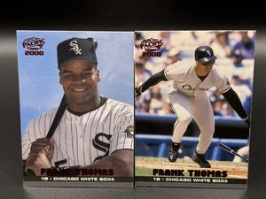 (2) 2000 rojo rubí del Pacífico Frank Thomas (retrato) y (bateo) #107 HOF Sox - Imagen 1 de 2