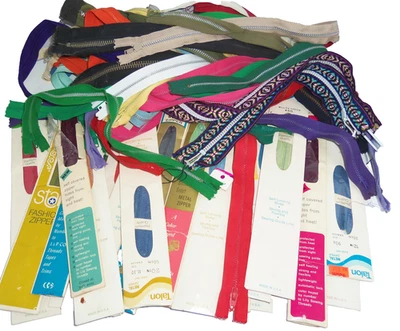 Talon Metal Zippers 60-65 Zipper Vintage 1970's Variety Colors Sizes  - Image 1 of 4