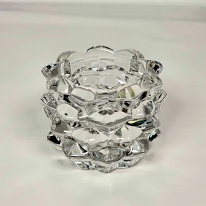Tiffany & Co. Crystal Glass Pinecone Votive Candle Holder 3" Made in Germany - Picture 1 of 7