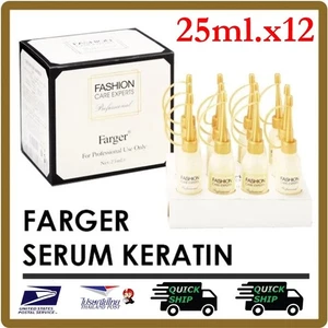 12 x 25 ml. Farger Fashion Care Experts Serum Keratin Hair Nourish Treatments - Picture 1 of 10
