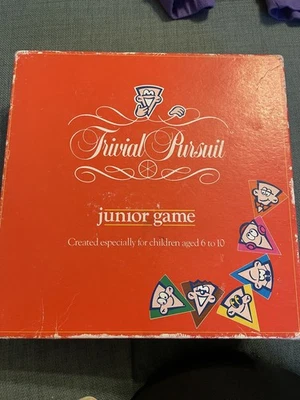 Vintage 1991 Trivial Pursuit Junior Game by Parker Kids Horn Abbot, COMPLETE - Image 1 of 4