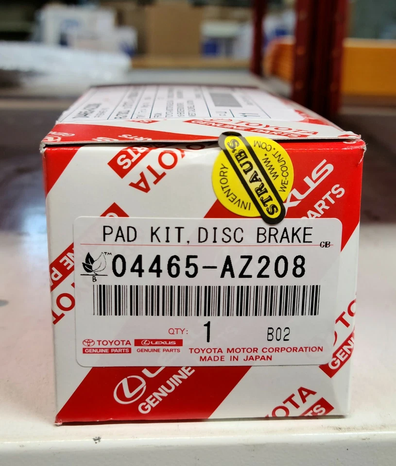 2001 - 2012 Highlander Front Brake Pads Genuine Toyota 04465-AZ208 - Image 1 of 3
