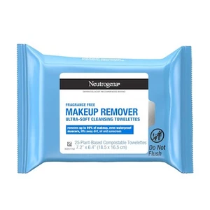 Neutrogena Makeup Remover Wipes, 25 ct, Alcohol-Free, Oil Cleansing Towelettes - Picture 1 of 8