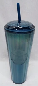 Starbucks Tumbler Ocean Kaleidoscope Venti 24OZ Iridescent Blue Neu - Bild 1 von 3