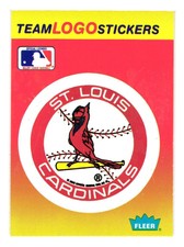1991 Fleer #NNO St. Louis Cardinals VAR Team Logo Stickers