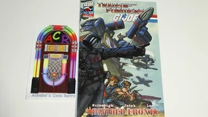 TRANSFORMERS GI JOE DIVIDED FRONT #1 DECEPTICONS COBRA WRAPAROUND COVER OCT - Picture 1 of 3