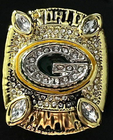 2010 Green Bay Packers World Champions Replica Ring Aaron Rodgers Cover