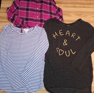 Lot Of 3 - Girls Long Sleeve Shirts - Old Navy - Size XXL 16 - EUC Tops Tunic - Picture 1 of 4