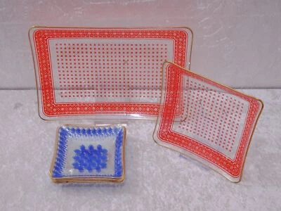 6 tlg. DDR Design Glasschalen Set - Vintage um 1970 - VEB Thermoform Olbernhau - Bild 1 von 4