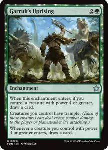 MTG magic 1x Garruk's Uprising (M/NM) Foundations - Photo 1 sur 1