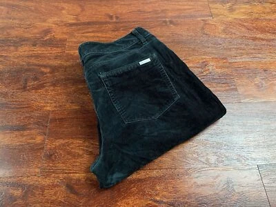 Calça feminina de veludo preta perna magra White House Black Market tamanho 8 pequena - Imagem 1 de 4