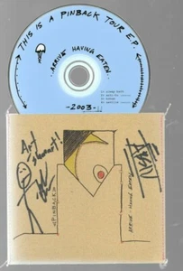 PINBACK - arrive - TOUR EP 2003 - SIGNED - Autogramm - INCL CD - Picture 1 of 1
