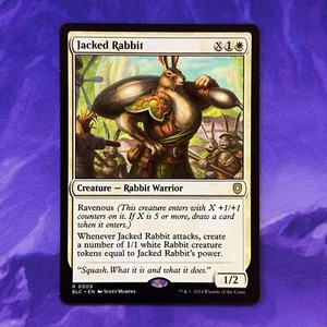 Jacked Rabbit BLC 0009 Bloomburrow Commander MTG Rabbit Warrior Rabbits Deck - Bild 1 von 2