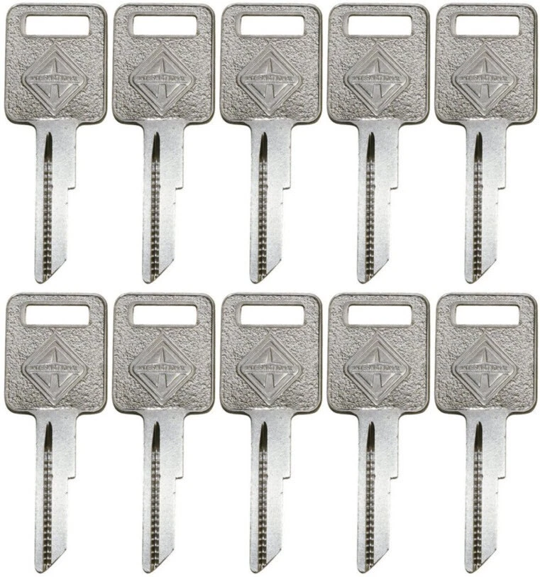 Paquete de 10 llaves en blanco OEM CAMIÓN INTERNACIONAL 1990-2004 - ORIGINALES DE FÁBRICA CON LOGOTIPO Foto 1 de 1