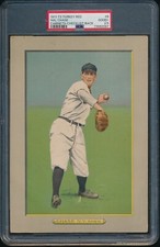 1911 T3 TURKEY RED CABINETS #6 HAL CHASE CHECKLIST BACK PSA 2.5 GOOD+