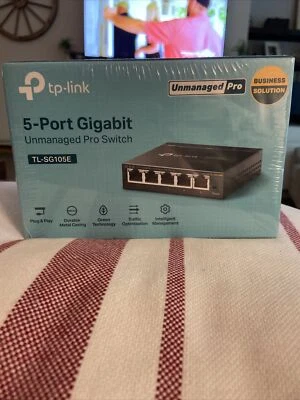 TP-Link TL-SG105E 5-Port 10/100/1000Mbps Gigabit Ethernet Easy Smart Switch - Image 1 of 4